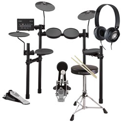 Yamaha DTX452K Electronic Drum Kit w/ FREE HPH50 Headphones, DS550U Stool & Drum Sticks