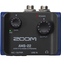 Zoom AMS-22 2-in / 2-out USB Audio Interface for Recording & Streaming