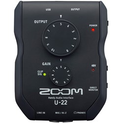 Zoom U22 2-In/2-out Handy Audio Interface