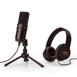 Zoom ZUM2 Podcasting Mic Pack w/ ZUM2 USB Mic, ZHP2 Headphones & Accessories
