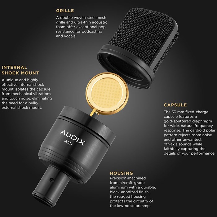 Audix A131 Large Diaphragm Condenser Microphone