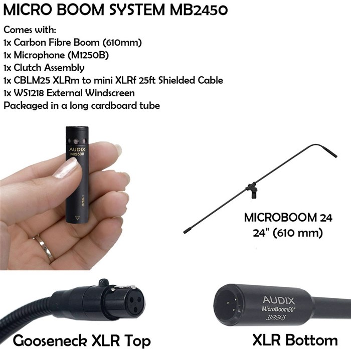 Audix MB2450-C MicroBoom System 24