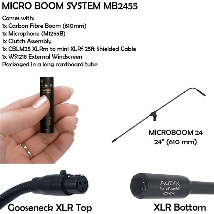 Audix MB2455-C MicroBoom System 24