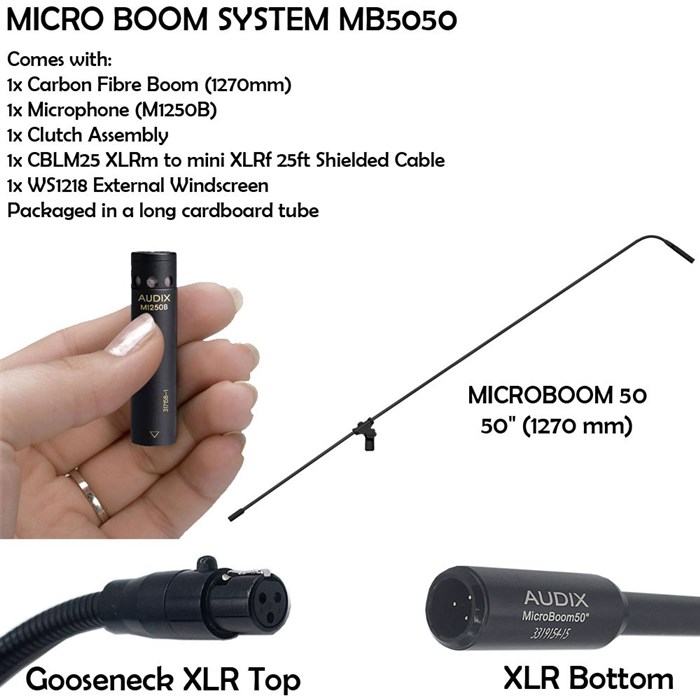 Audix MB5050-C MicroBoom System 50