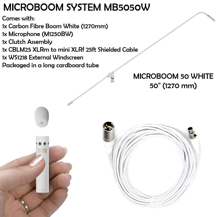 Audix MB5050W-HC MicroBoom System White 50