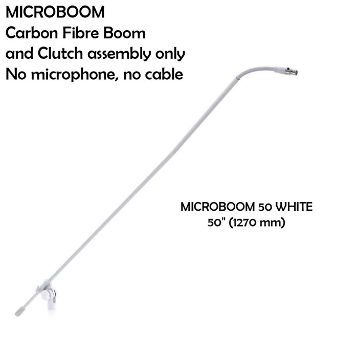 Audix MICROBOOM-50W White 1270mm Carbon Fibre Boom & Clutch