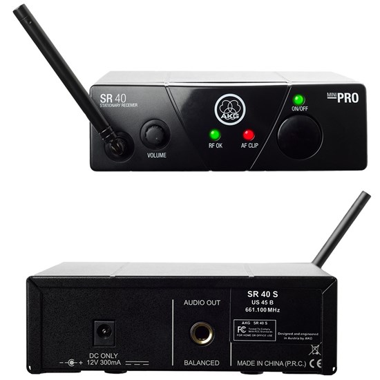 AKG WMS40 Dual Instrument Wireless System Band US25B/D (537.900/540.400MHz)