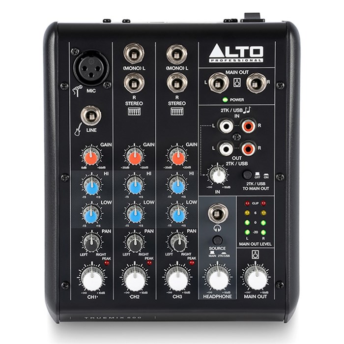 Alto Professional Truemix 500 5-Channel Compact Mixer w/ USB