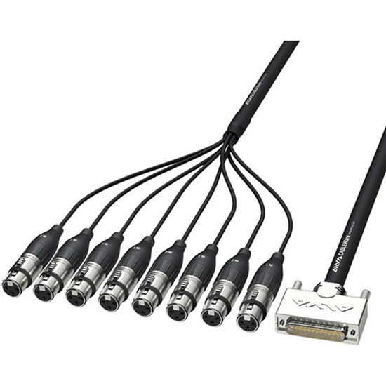 Alva Pro Series DB25 8x XLR(F) Cable (3m)