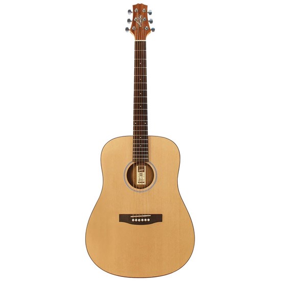 Ashton D20S Acoustic Guitar w/ Solid Top in APWCC Case (Natural Matte)