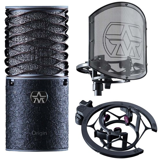 Aston Limited Edition Origin Black Bundle Condenser Mic w/ Swift Shield (Black)