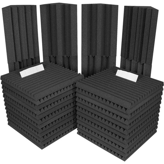 Auralex Project 2 Kit 32 Piece Inc 8x Bass Traps (Charcoal & Charcoal)