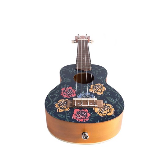 Bamboo Flowers Line Aurora Soprano Ukulele with Bag