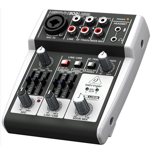 Behringer Xenyx 302USB 3-Input Mic/Line Mixer w/ USB