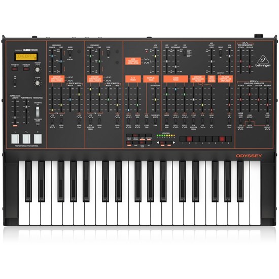 Behringer Odyssey Analog Synth w/ 37 Full-Size Keys, Dual VCOs & 3-Way Multi-Mode VCFs