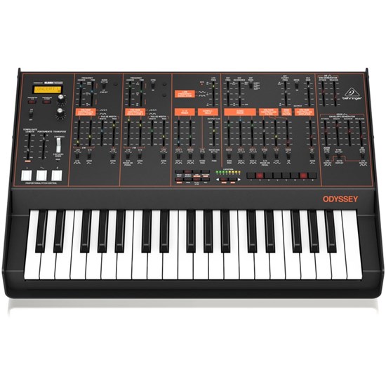 Behringer Odyssey Analog Synth w/ 37 Full-Size Keys, Dual VCOs & 3-Way Multi-Mode VCFs