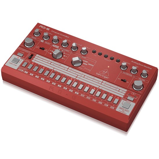 Behringer RD6 Classic 606 Analog Drum Machine w/ 16 Step Sequencer (Red)