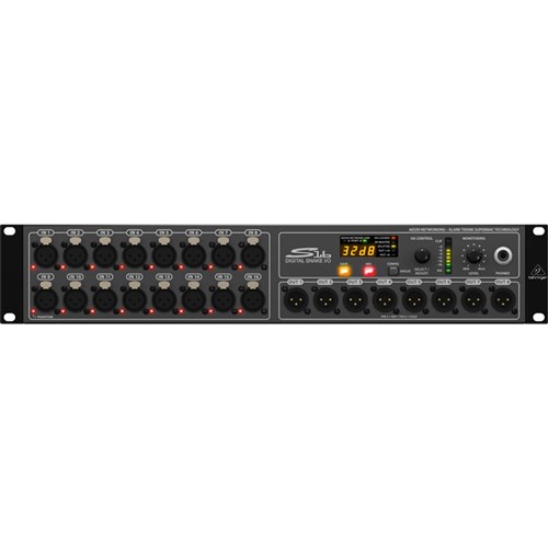 Behringer S16 Digital Snake I/O Box w/ 16 MIDAS Preamps