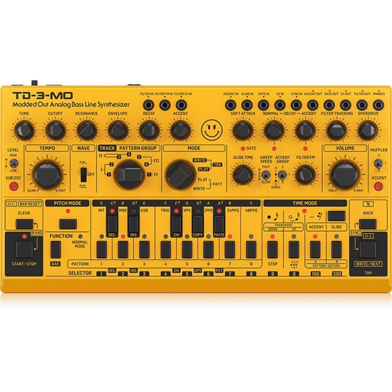 Behringer TD3 MO AM Modded Out Analog Bass Synthesizer (Yellow)