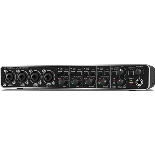 Behringer U-Phoria UMC404HD 4x4 USB Audio Interface (24-Bit/192kHz)