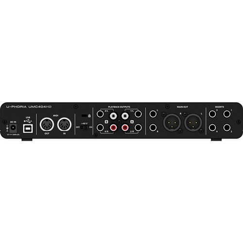 Behringer U-Phoria UMC404HD 4x4 USB Audio Interface (24-Bit/192kHz)