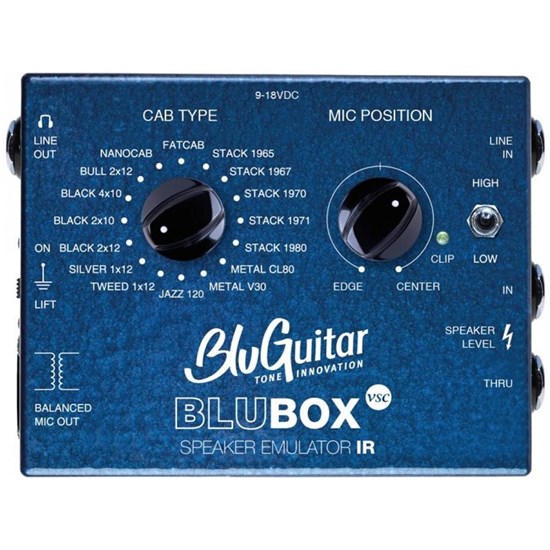 BluGuitar BluBox VSC Impulse Response Speaker Emulator DI Box