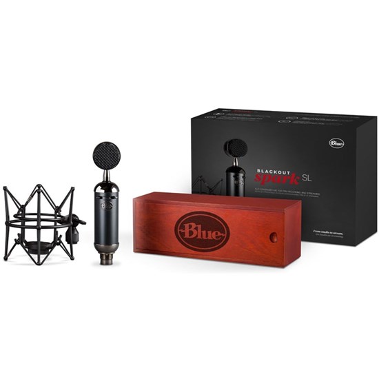 Blue Mic Spark SL Blackout Large-Diaphragm Studio Condenser Microphone (Black)