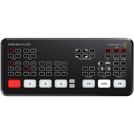 Blackmagic Design ATEM Mini Pro ISO Live Production Video Switcher for Streaming