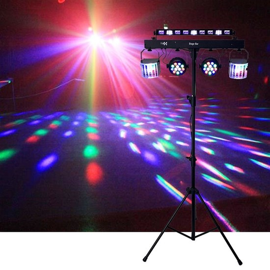 CR Lite Party Bar (Par + Kinta + UV/Strobe Bar w/ Carry Bags, Stand)