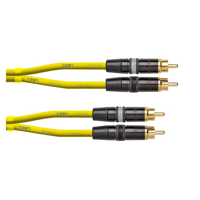 Cordial Ceon REAN 2x RCA Gold to 2x NEUTRIK Plug 1/4