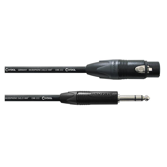 Cordial Select NEUTRIK XLR Female to 1/4