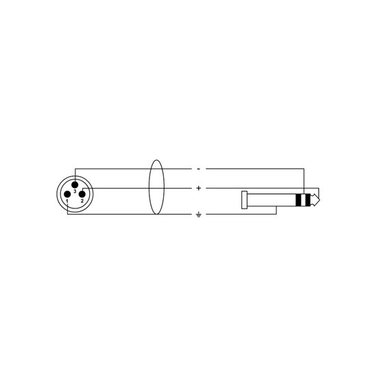 Cordial Peak NEUTRIK XLR Male CC Green to Plug 1/4