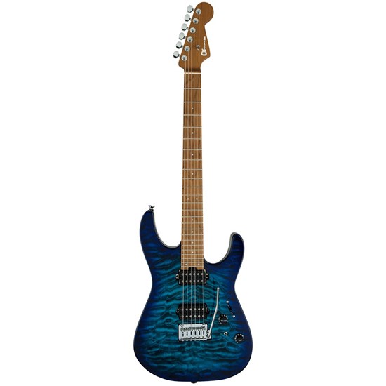 Charvel Pro-Mod DK24 HH 2PT CM QM Caramelized Maple Fingerboard (Chlorine Burst)