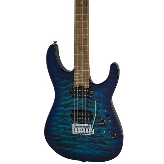 Charvel Pro-Mod DK24 HH 2PT CM QM Caramelized Maple Fingerboard (Chlorine Burst)