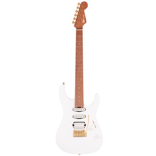 Charvel Pro-Mod DK24 HSS 2PT CM Caramelized Maple Fingerboard (Snow White)