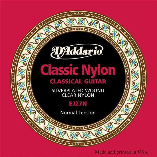 D'Addario EJ27N Student Nylon Classical Guitar Strings (Normal Tension)