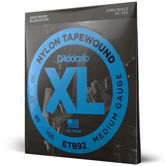 D'Addario ETB92 Nylon Taperwound Bass Guitar Strings - Long Scale (50-105)
