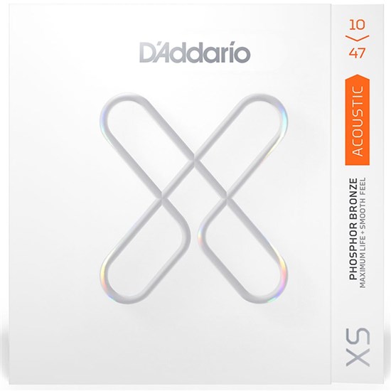 D'Addario XS Coated Acoustic Phosphor Bronze Strings - Extra Light Set (10-47)
