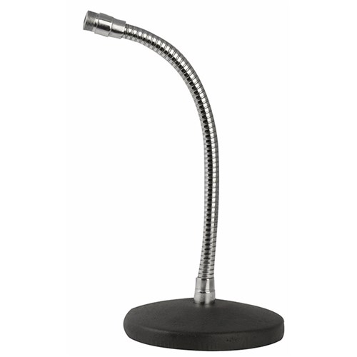 DAP Audio Gooseneck Adjustable Desktop Microphone Stand (Chrome)