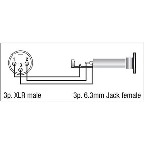 DAP Audio FLA-26 3-Pin XLR(M) to 1/4