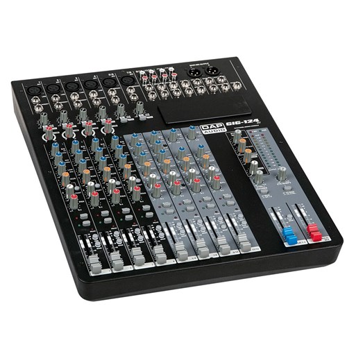 DAP Audio GIG-124C 12-Ch Mixer w/ USB MP3 Playback & Onboard Compression