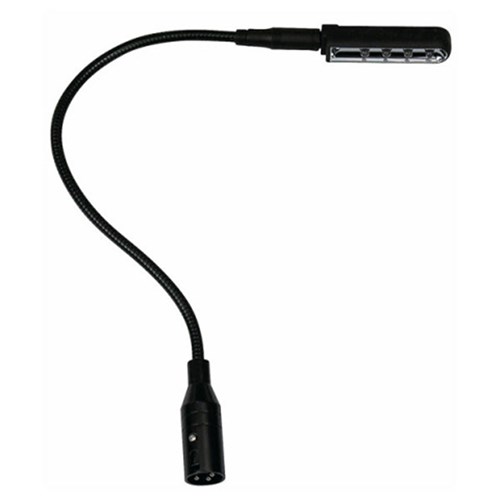 DAP Audio Mini Lite XLR Gooseneck Lamp (w/ Blue LED)