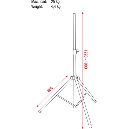 DAP Audio Speaker Stand Set w/ Carrying Bag