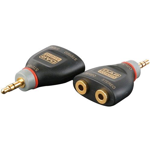 DAP Audio XGA-15 Xcaliber Series Dual 3.5mm TRS(F) to 3.5mm TRS(M) Adapter (SINGLE)