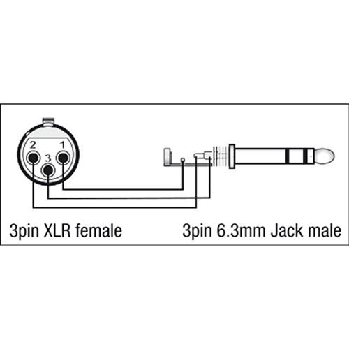 DAP Audio XGA-24 Xcaliber Series 3-Pin XLR(F) to 1/4