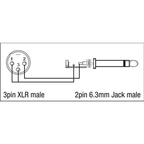 DAP Audio XGA-27 Xcaliber Series 3-Pin XLR(M) to 1/4