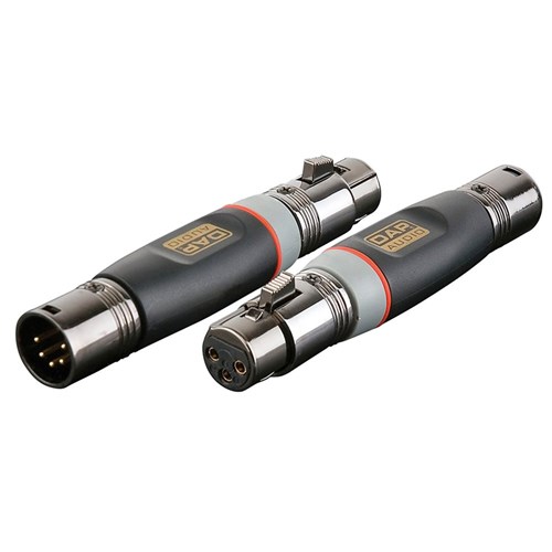 DAP Audio XGA-29 Xcaliber Series 5-Pin XLR(M) to 3-Pin XLR(F) Adapter (SINGLE)