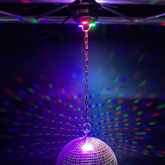 Mirror Ball Motor 1 RGB LED (For Up to 12