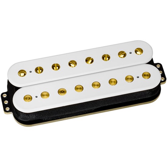 DiMarzio DP859WG PAF 8 Humbucker 8 String (White w/ Gold Poles)