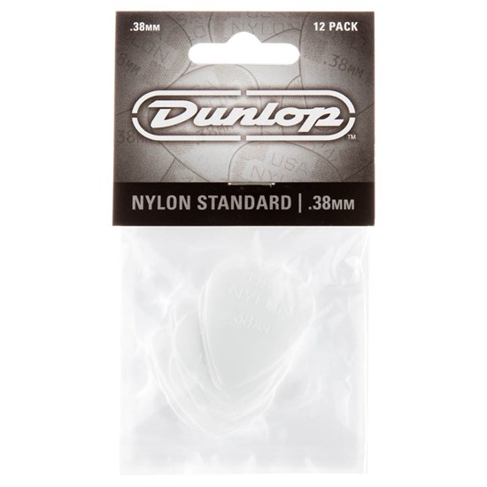 Dunlop Nylon Guitar Pick 12-Pack - Grey (.38mm)